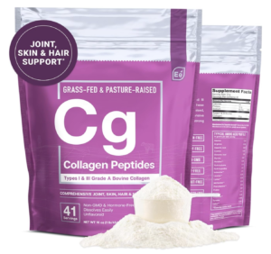 Essential Elements Hydrolyzed Collagen Peptides Powder - Supplement for Joint, Skin, Hair, & Nail Support Types I III Non-GMO, Hormone-Free, Grass-Fed.