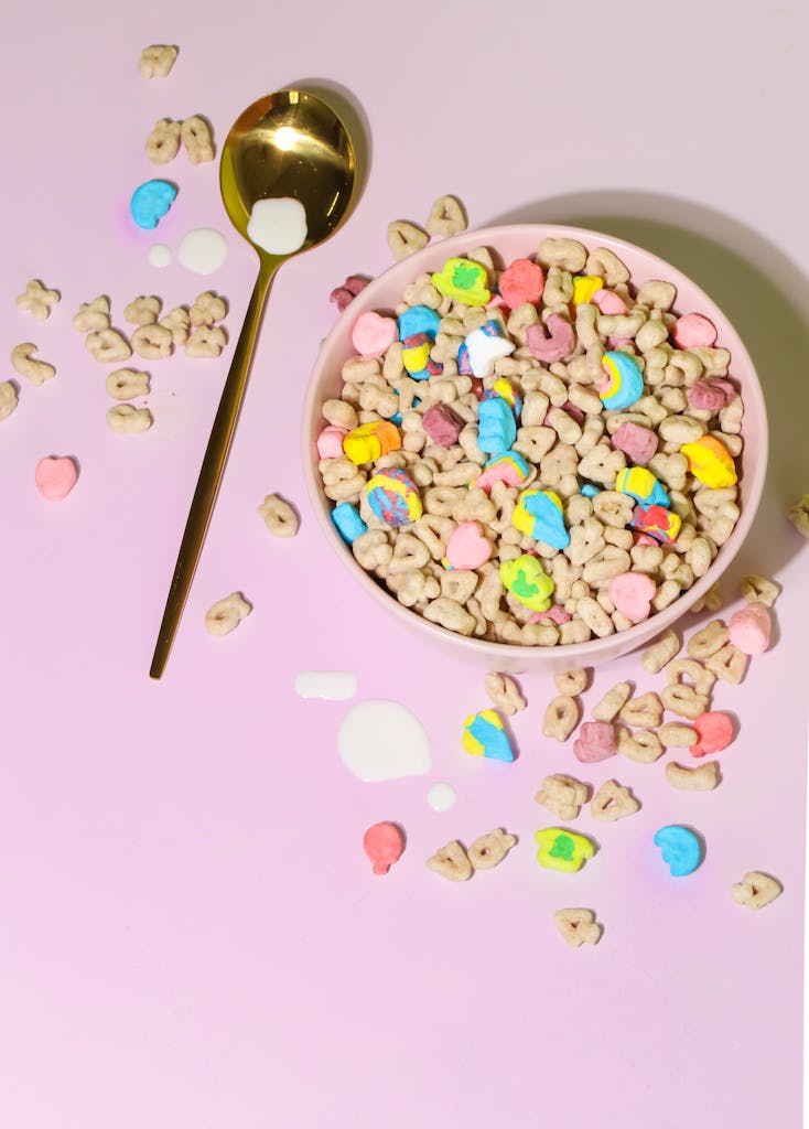 Bowl of Cereal with Marshmallows